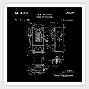 Bowers Radio Patent Magnet